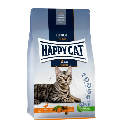 Сухой корм для взрослых кошек Happy Cat Culinary Land Ente со вкусом утки 4 кг
