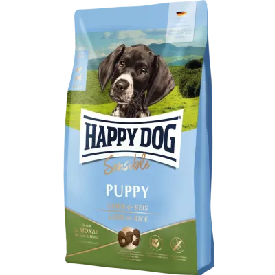 Сухой корм для щенков от 4 недель до 6 месяцев Happy Dog Sens Puppy Lamm с ягненком 10 кг Сухой корм для щенков от 4 недель до 6 месяцев Happy Dog Sens Puppy Lamm с ягненком 10 кг