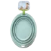 Миска розкладна похідна для тварин GeorPlast Squeeze Oval Big 1л 23х17х7 см Миска розкладна похідна для тварин GeorPlast Squeeze Oval Big 1л 23х17х7 см