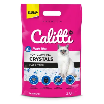Наполнитель для кошек силикагель Calitti CRYSTALS горная свежесть 3,8 л Наполнитель для кошек силикагель Calitti CRYSTALS горная свежесть 3,8 л
