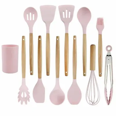 Набор кухонных принадлежностей Kitchen Set 12 предметов Розовый AN 1701814/4