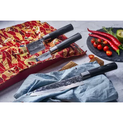 Набір із 3-х кухонних ножів Samura Blacksmith (SBL-0220) Набір із 3-х кухонних ножів Samura Blacksmith (SBL-0220)