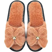 Тапочки женские Sports с бантом Персиковый 40-41 25.5 см