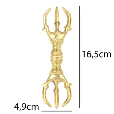Ваджр HandiCraft плаский Бронза Три спиці 16.5 см (26359) Ваджр HandiCraft плаский Бронза Три спиці 16.5 см (26359)