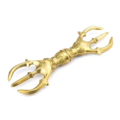 Ваджр HandiCraft плаский Бронза Три спиці 16.5 см (26359)