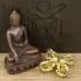 Подвійний схрещений ваджр HandiCraft Бронза П'ять спиць 10.4 см (26378)