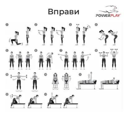 Набор гантелей в кейсе PowerPlay 9 кг 4121 Набор гантелей в кейсе PowerPlay 9 кг 4121