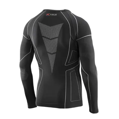 Термокофта (лонгслів) X-Tech Maglia Race 3 Munica Lunga giroc Nero XXL/XXXL Чорна Термокофта (лонгслів) X-Tech Maglia Race 3 Munica Lunga giroc Nero XXL/XXXL Чорна