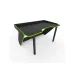 Геймерский игровой стол Comfy Home Kronika черный+лайм