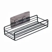 Полка металлическая для ванной кухни No Brand 27,5 х 11 х 5,5 см Черный (hub_f2s7sz)