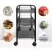 Стеллаж мобильный LEOBERT Loft Black