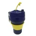 Складана силіконова склянка з кришкою та трубочкою 350 мл Tonna Waist BLUE and YELLOW Складана силіконова склянка з кришкою та трубочкою 350 мл Tonna Waist BLUE and YELLOW