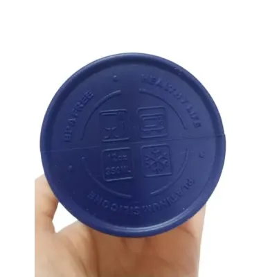 Складана силіконова склянка з кришкою та трубочкою 350 мл Tonna Waist BLUE and YELLOW Складана силіконова склянка з кришкою та трубочкою 350 мл Tonna Waist BLUE and YELLOW