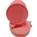 Складной силиконовый стакан с крышкой и трубочкой 350 мл Tonna Waist SALMON-PINK