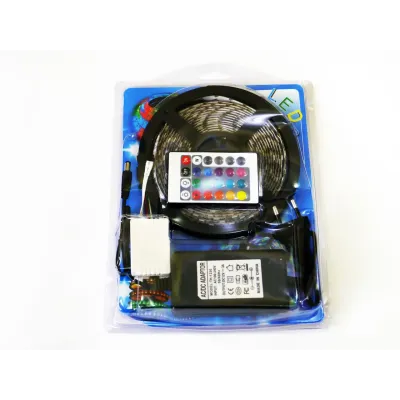Светодиодная лента RIAS 5050 LED RGB в бухте 4.5м разноцветная (4_00327)