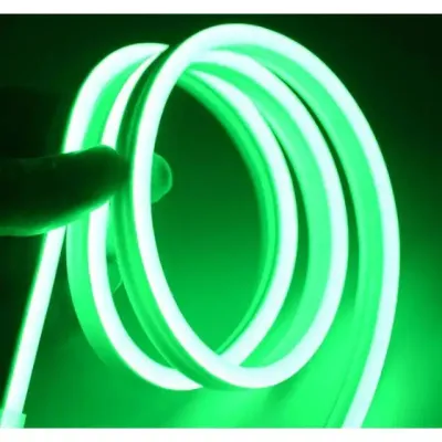 Світлодіодна неонова стрічка NEON 220В JL 2835-120 G IP65 герметична 5 м Зелена