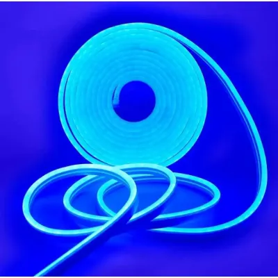 Світлодіодна неонова стрічка NEON 220В JL 2835-120 G IP65 герметична 5 м Синя
