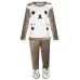 Жіноча піжама Lesko Bear White 2XL Коричнево-білий (10436-54903)