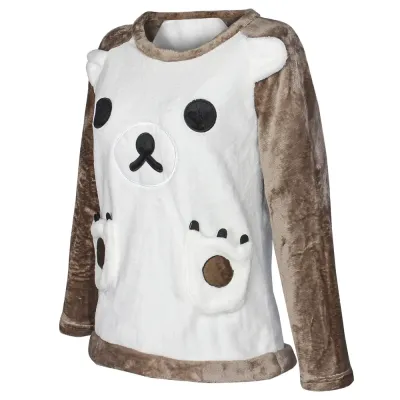 Жіноча піжама No Brand Bear XL Brown-White Жіноча піжама No Brand Bear XL Brown-White