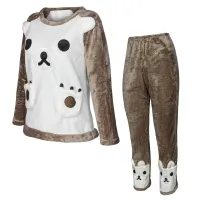 Жіноча піжама No Brand Bear XL Brown-White