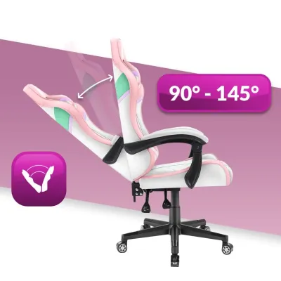 Комп'ютерне крісло Hell's Chair HC-1004 Rainbow PINK