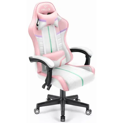 Комп'ютерне крісло Hell's Chair HC-1004 Rainbow PINK
