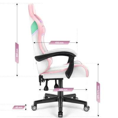 Комп'ютерне крісло Hell's Chair HC-1004 Rainbow PINK