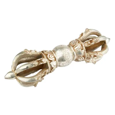 Ваджр (дордже) HandiCraft Бронза сріблення Сім спиць 24 см (26362)