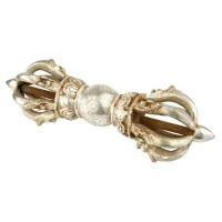 Ваджр (дордже) HandiCraft Бронза сріблення Сім спиць 24 см (26362)