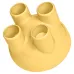 Миска для кошек Taotaopets 126623 132 мм Желтый (10461-55503)