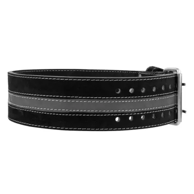 Пояс для пауэрлифтинга Power System PS-3800 PowerLifting кожаный M Black/Grey Line
