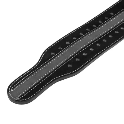 Пояс для пауэрлифтинга Power System PS-3800 PowerLifting кожаный M Black/Grey Line
