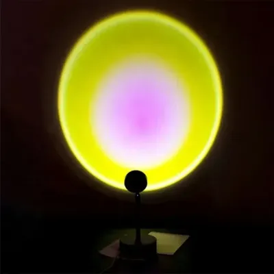 Проекционная настольная LED лампа RIAS Sunset Lamp Солнце USB 5W (3_01500)