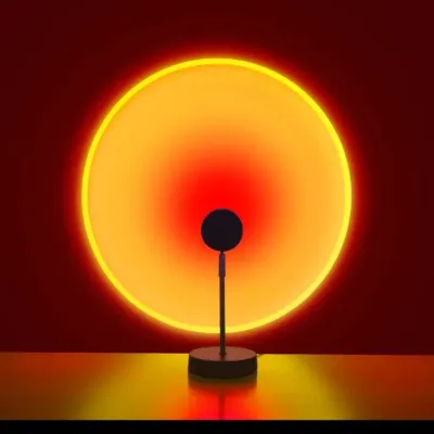 Проекційна настільна LED лампа RIAS Sunset Lamp Червоний захід сонця USB 5W (3_01613) Проекційна настільна LED лампа RIAS Sunset Lamp Червоний захід сонця USB 5W (3_01613)