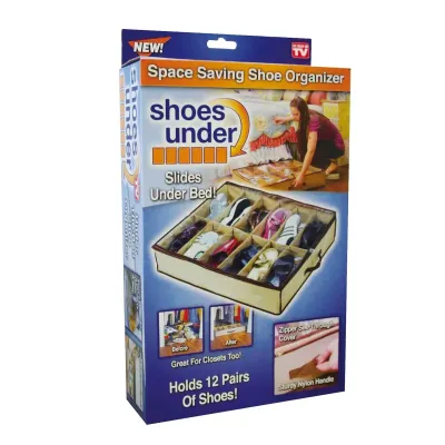 Органайзер для зберігання взуття As Seen on TV Shoes Under 67x57x12 см Brown (3_01294) Органайзер для зберігання взуття As Seen on TV Shoes Under 67x57x12 см Brown (3_01294)