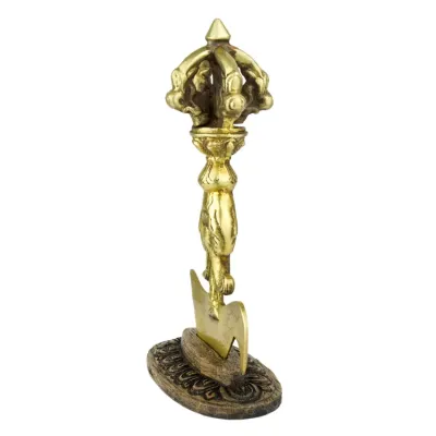 Картика (тиб. Дригуг) HandiCraft Бронза 13.8 см Подставка - дуб (26681) Картика (тиб. Дригуг) HandiCraft Бронза 13.8 см Подставка - дуб (26681)