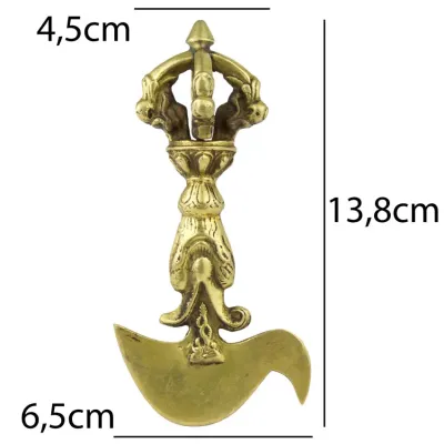Картика (тиб. Дригуг) HandiCraft Бронза 13.8 см Подставка - дуб (26681) Картика (тиб. Дригуг) HandiCraft Бронза 13.8 см Подставка - дуб (26681)
