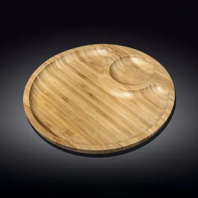 Блюдо Wilmax Bamboo круглое 35,5 см - 2 секции 771045 WL Блюдо Wilmax Bamboo круглое 35,5 см - 2 секции 771045 WL