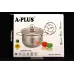 Кастрюля со стеклянной крышкой A-Plus 12 см 0,79л WK-2180