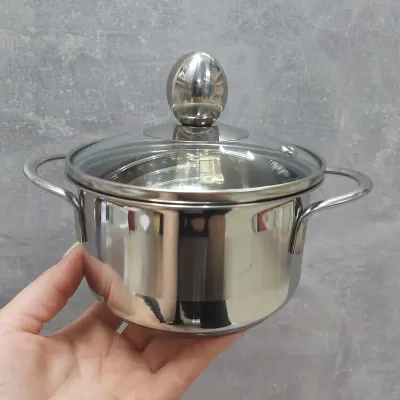 Кастрюля со стеклянной крышкой A-Plus 12 см 0,79л WK-2180