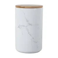 Банка керамічна Limited Edition Marble 900 мл біла 202С-007-А2