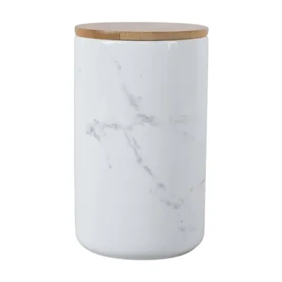 Банка керамічна Limited Edition Marble 900 мл біла 202С-007-А2 Банка керамічна Limited Edition Marble 900 мл біла 202С-007-А2
