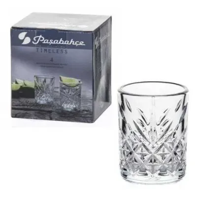 Набір стопок 4 шт Pasabahce Timeless 60 мл 52780 Набір стопок 4 шт Pasabahce Timeless 60 мл 52780