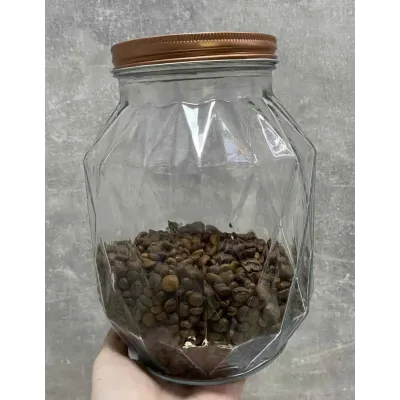 Банка для сипучих із металевою кришкою 