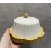 Тарелка бамбуковая с фарфоровой крышкой для пироженных, сыра, масла Bona Di 289-392