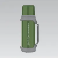 Термос із нержавіючої сталі 1.5 л Хакі Maestro MR-1631-150