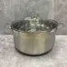 Кастрюля из нержавеющей стали со стеклянной крышкой 10 л Maestro MR-3508-30