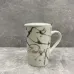 Чашка з кришкою керамічна з ложкою 