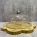 Блюдо для торта бамбуковое с пластиковой крышкой Interos PJ02716