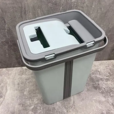 Швабра із відром 12 л Zambak Plastik ZB-300 м'ятного кольору Швабра із відром 12 л Zambak Plastik ZB-300 м'ятного кольору